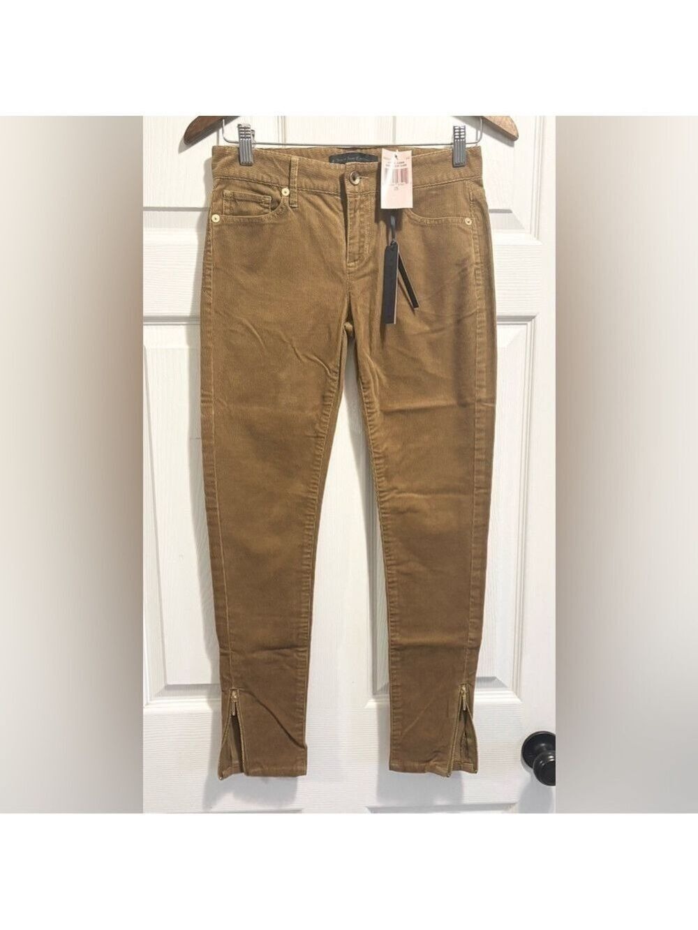 NWT Juicy Couture Ankle Zip Cords Low Rise Corduroy Pants Skinny Jeans Sz 25 NEW